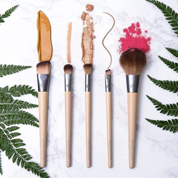 EcoTools Makeup Brush Set for Eyeshadow, Foundation, Blush, and Concealer